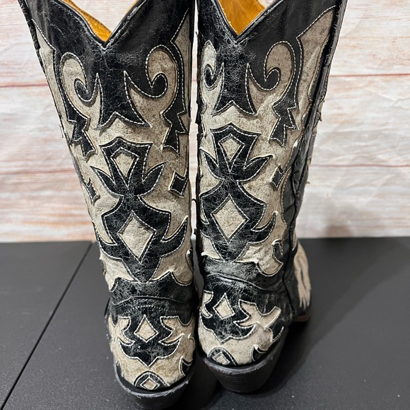 Bodacious boot co. Woman’s snip toe cowboy boots size 7.5 - Picture 5 of 8